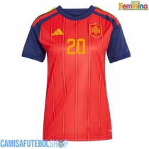 Camisa de time de futebol Espanha Pedri Gonzalez #20 Replicas 1º Equipamento Feminina Mundo 2026 Manga Curta